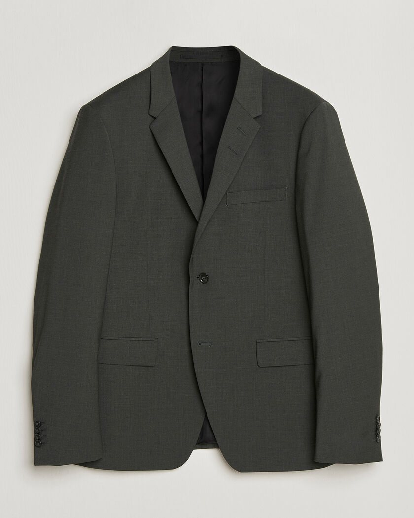 Tiger of Sweden Jamie Wool Travel Suit Blazer Olive Extreme – Grün