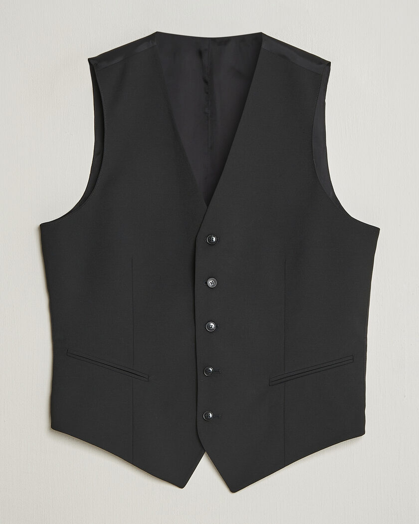Tiger of Sweden Winston Wool Travel Waistcoat Black – Schwarz