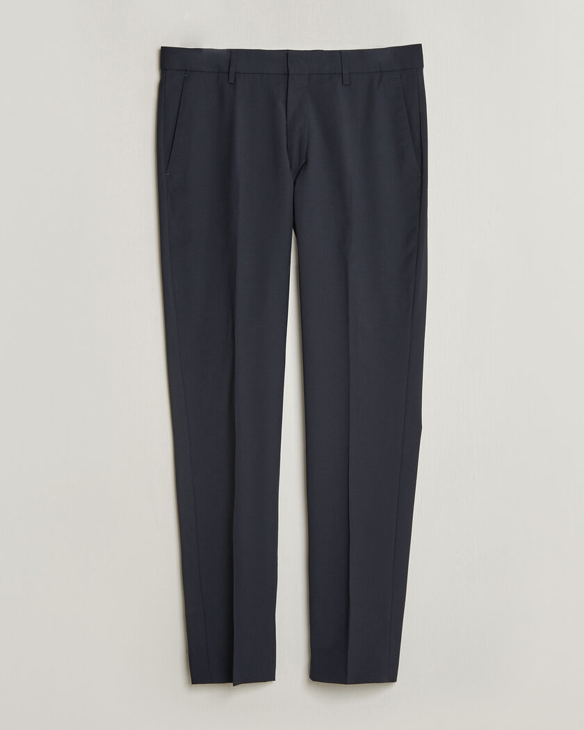 Tiger of Sweden Tenuta Wool Travel Suit Trousers Dark Ink – Blau