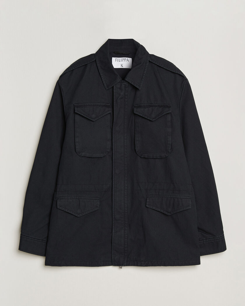 Filippa K Cotton Field Jacket Black – Schwarz