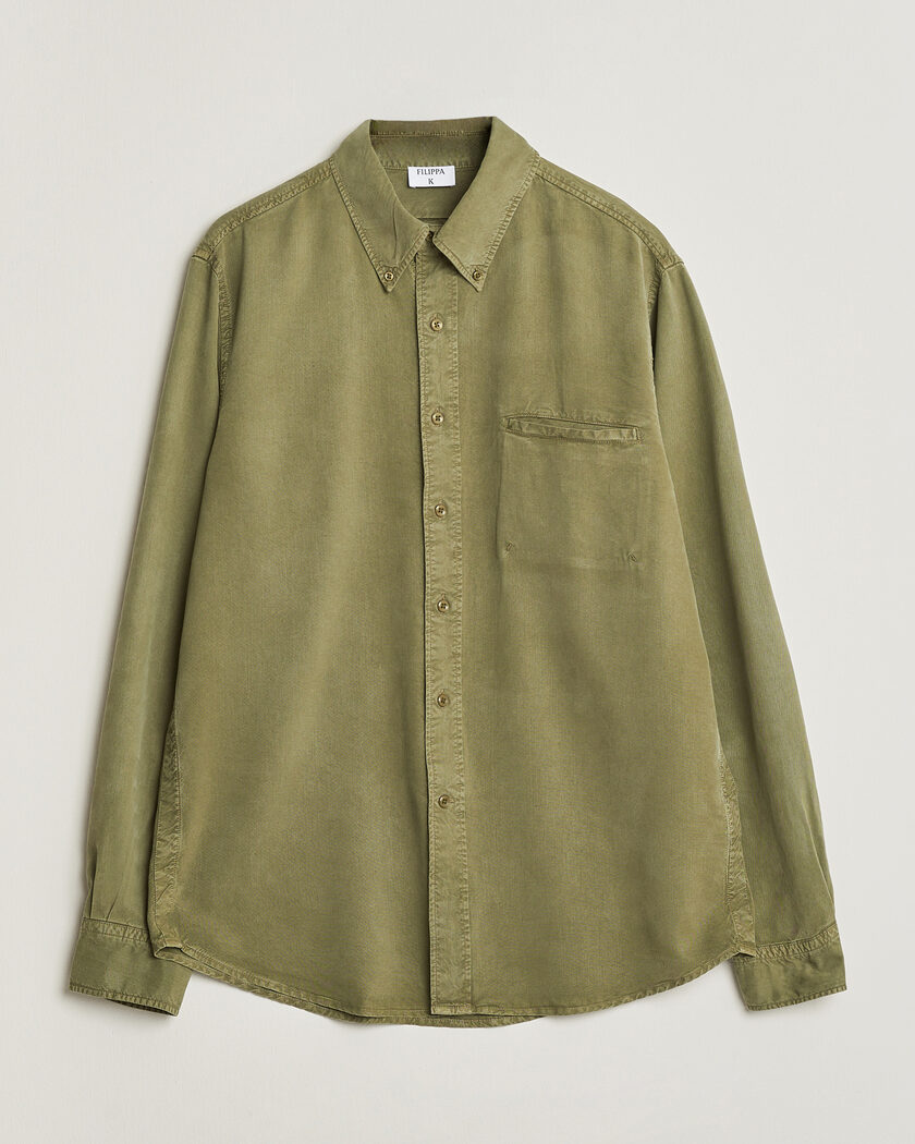 Filippa K Zack Lyocell Shirt Laurel Green – Grün