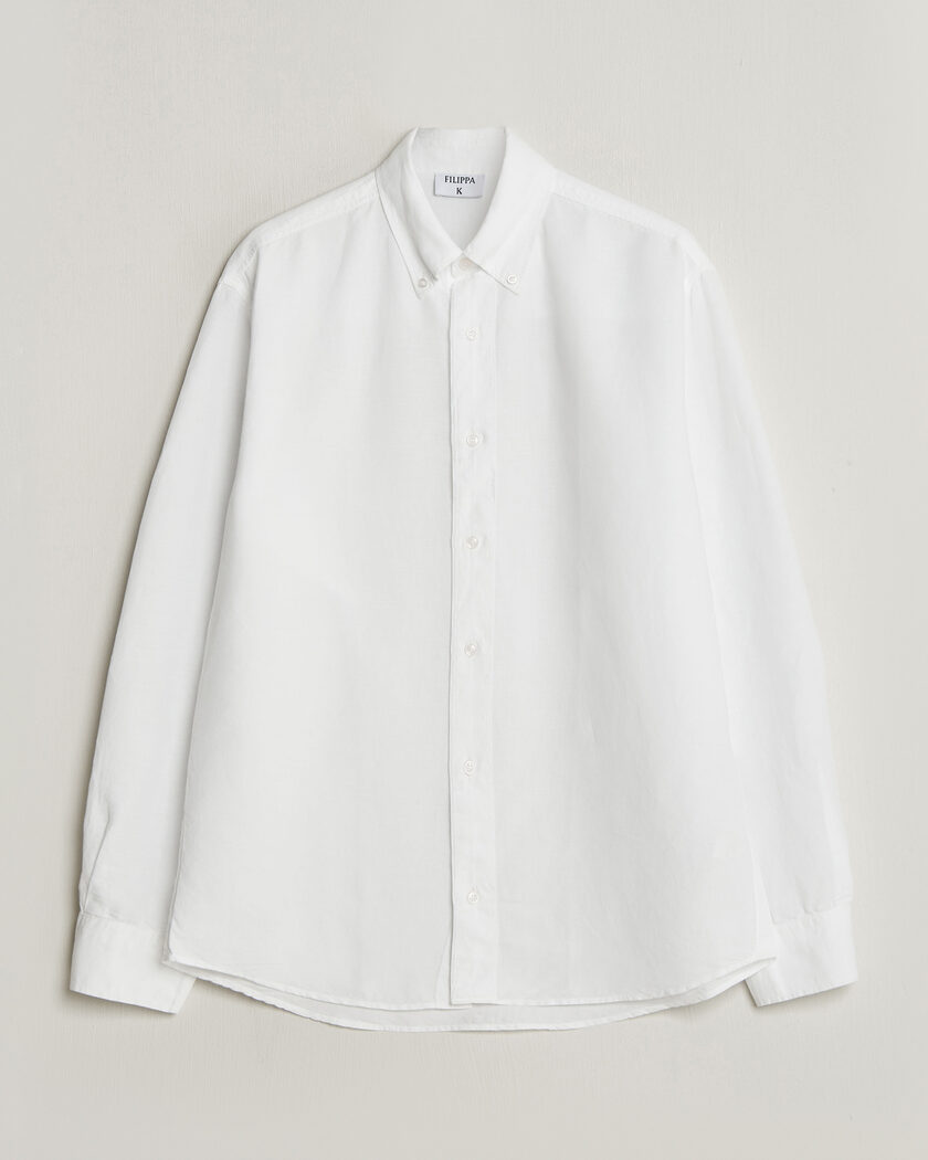 Filippa K Relaxed Cotton/Linen Shirt White – Weiß