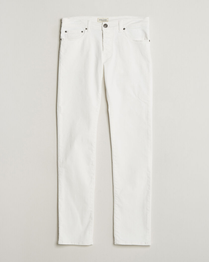 Jacob Cohën Bard Slim Fit Bull Stretch Jeans White – Weiß