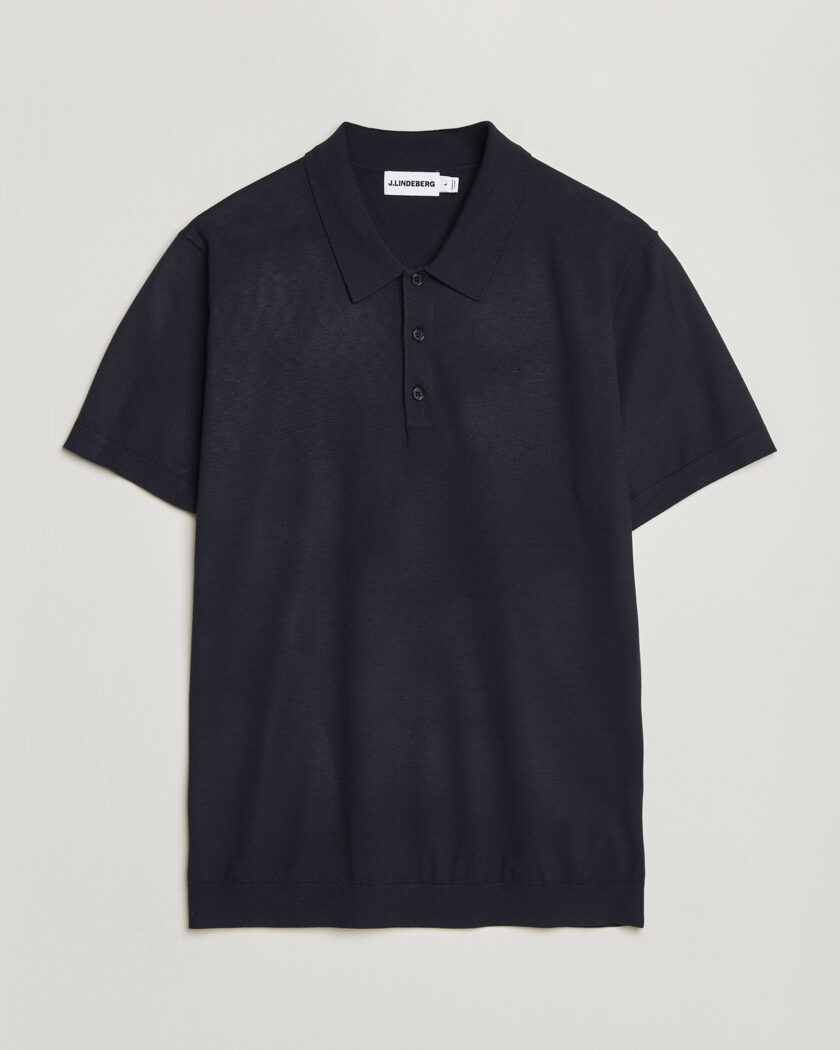 J.Lindeberg Ridge Knitted Polo JL Navy – Blau