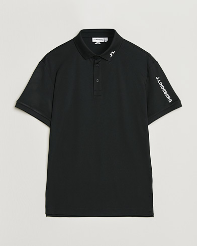 J.Lindeberg Tour Tech Polo Black – Schwarz