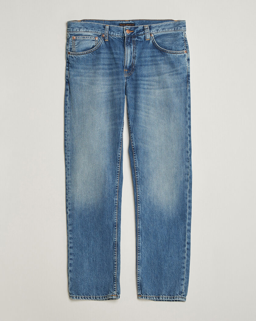 Nudie Jeans Gritty Jackson Jeans Cool Blue – Blau