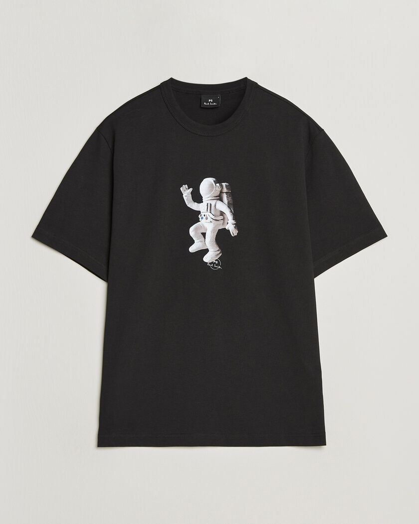 PS Paul Smith Astronaut Printed T-Shirt Black – Schwarz