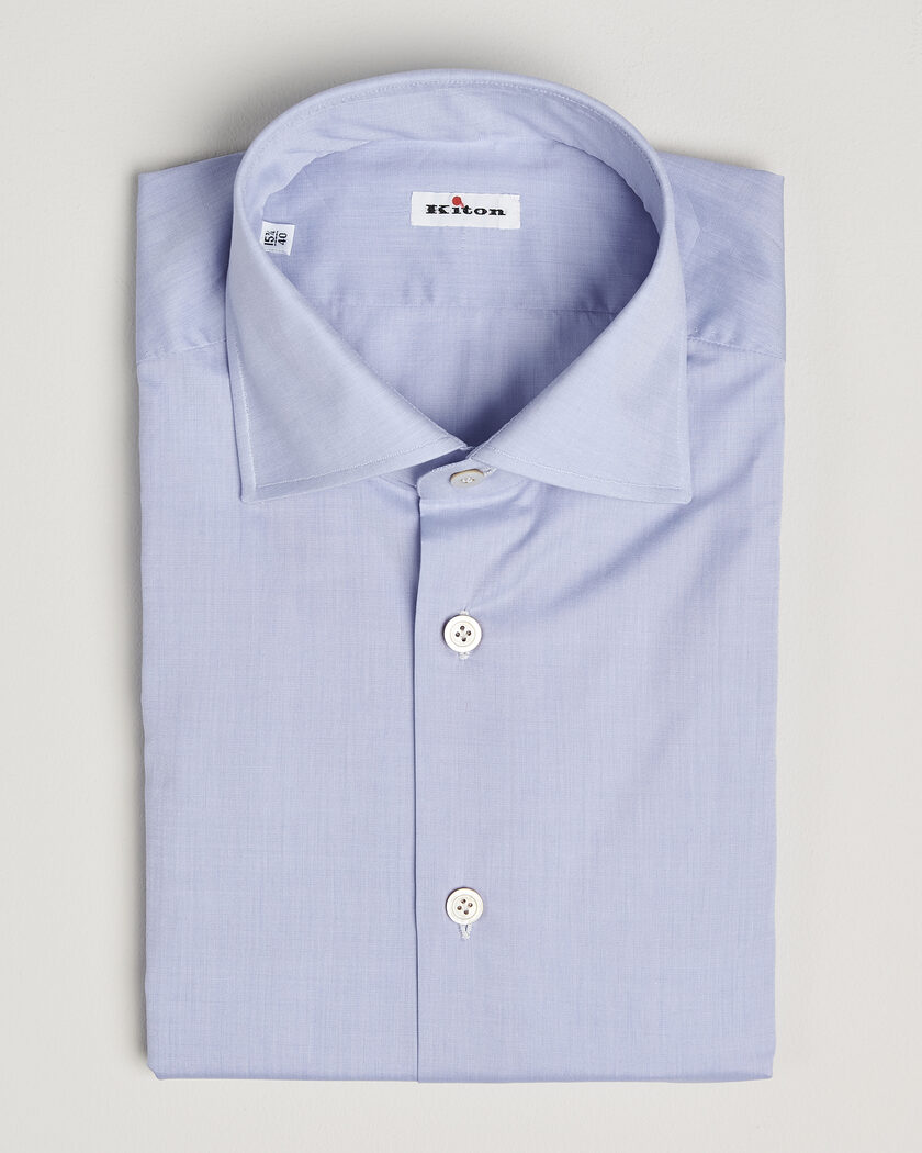 Kiton Slim Fit Dress Shirt Light Blue – Blau
