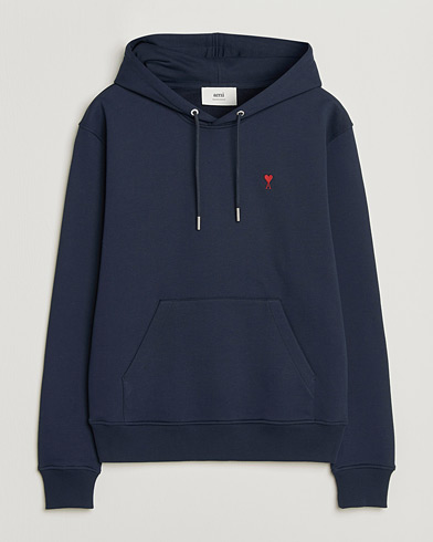 AMI Heart Logo Hoodie Navy – Blau