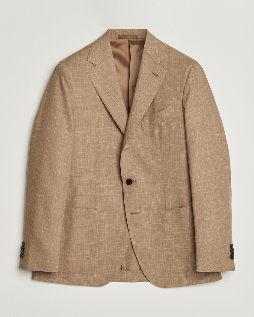 Caruso Aida Wool/Silk Blazer Brown – Braun