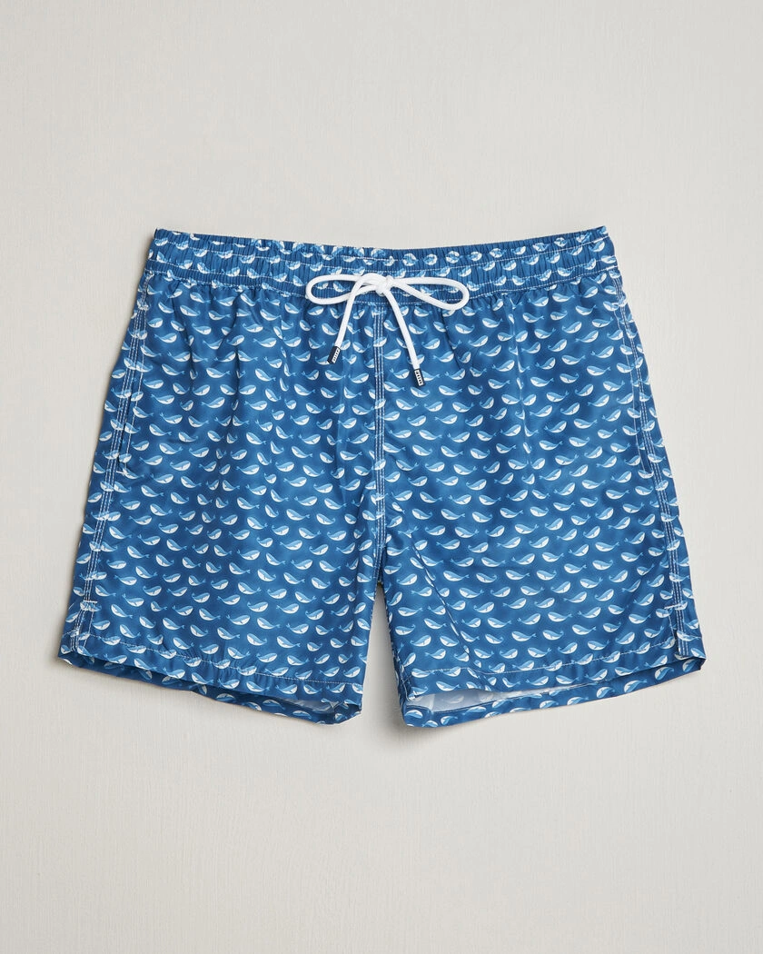  Fedeli Madeira Swim Trunk Blue Whales – Blau