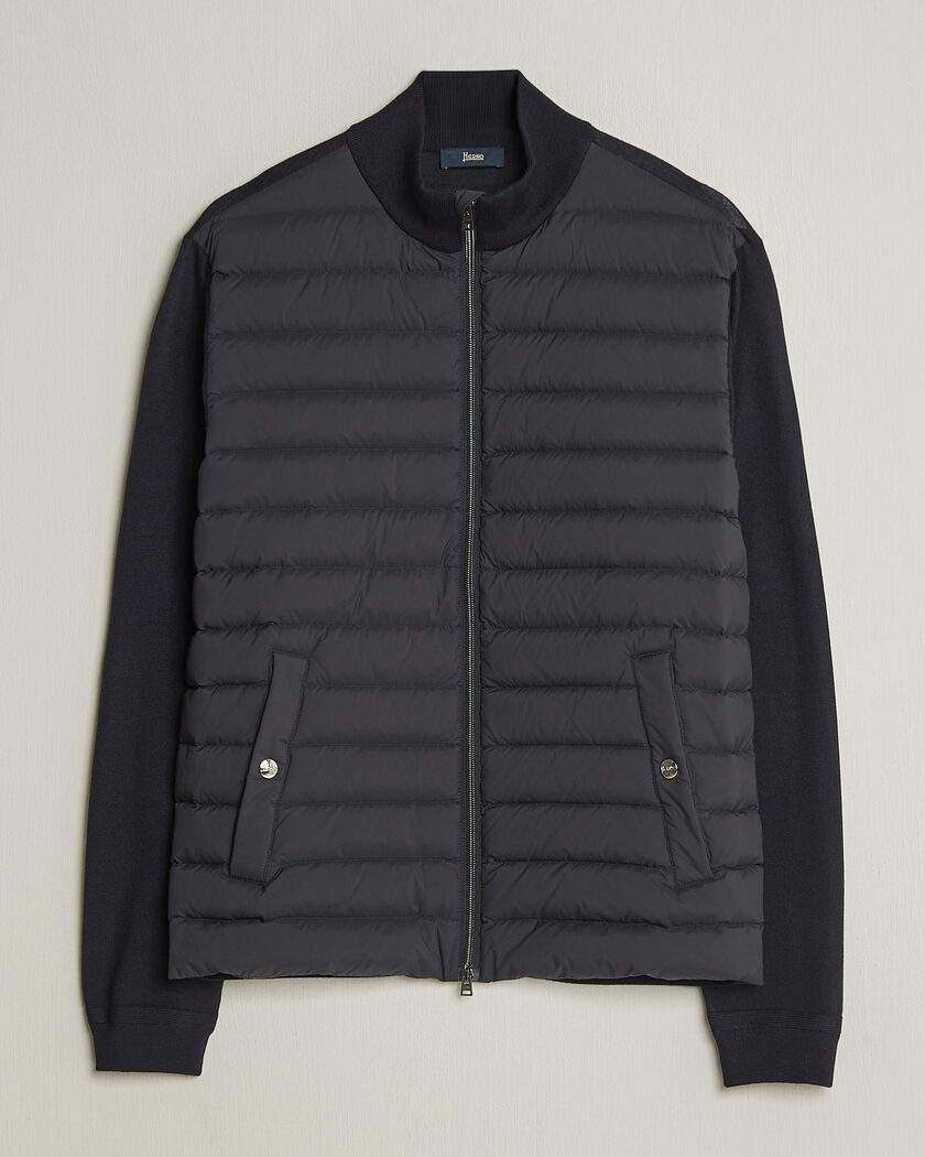 Herno Luxury Hybrid Jacket Navy – Blau