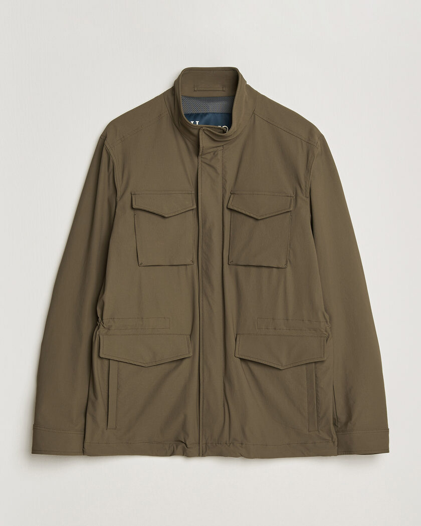 Herno Soft Nylon Field Jacket Military – Grün