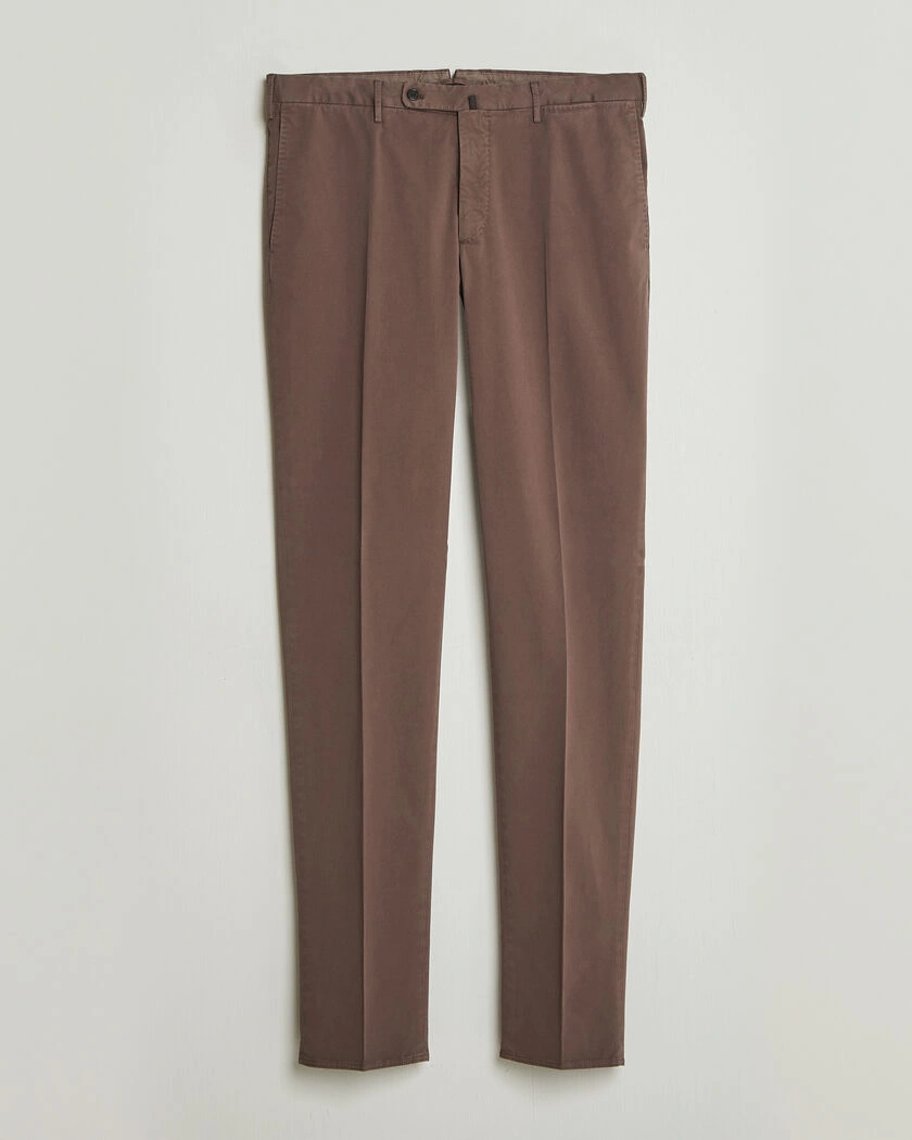 Incotex Regular Fit Comfort Chinos Dark Brown – Braun