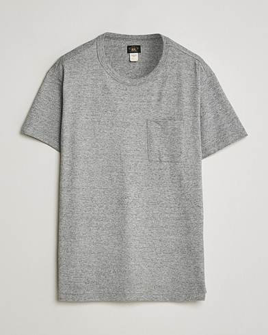 RRL 2-Pack Pocket Tee Heather Grey – Grau