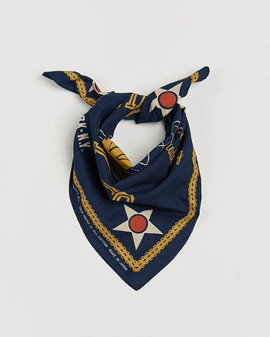 RRL Surplus Bandana Indigo/Gold – Blau