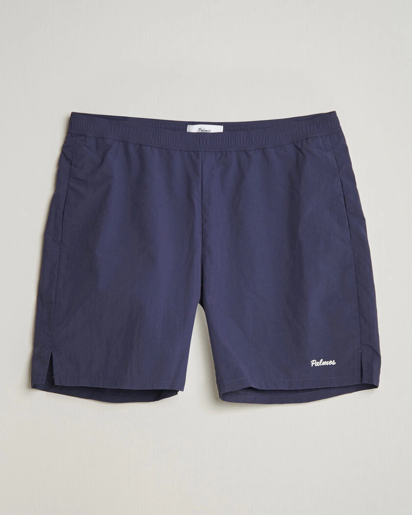 Palmes Stitch Tennis Shorts Navy – Blau