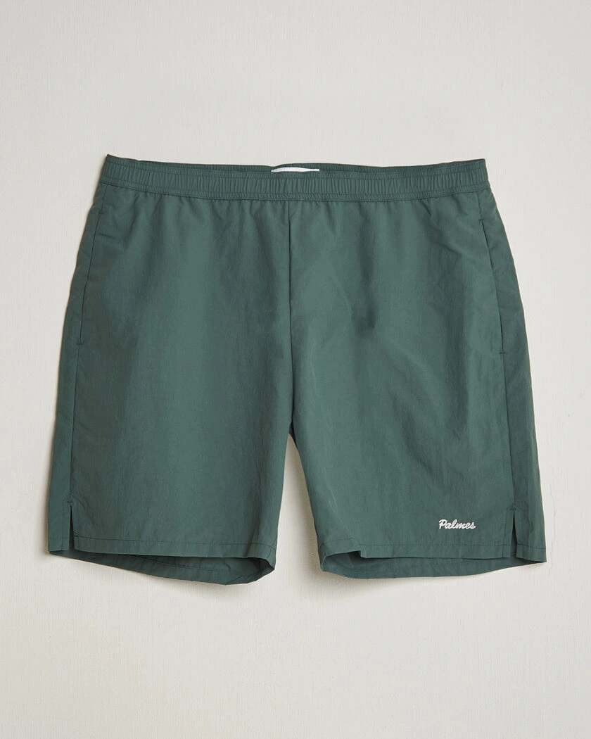 Palmes Stitch Tennis Shorts Dark Green – Grün