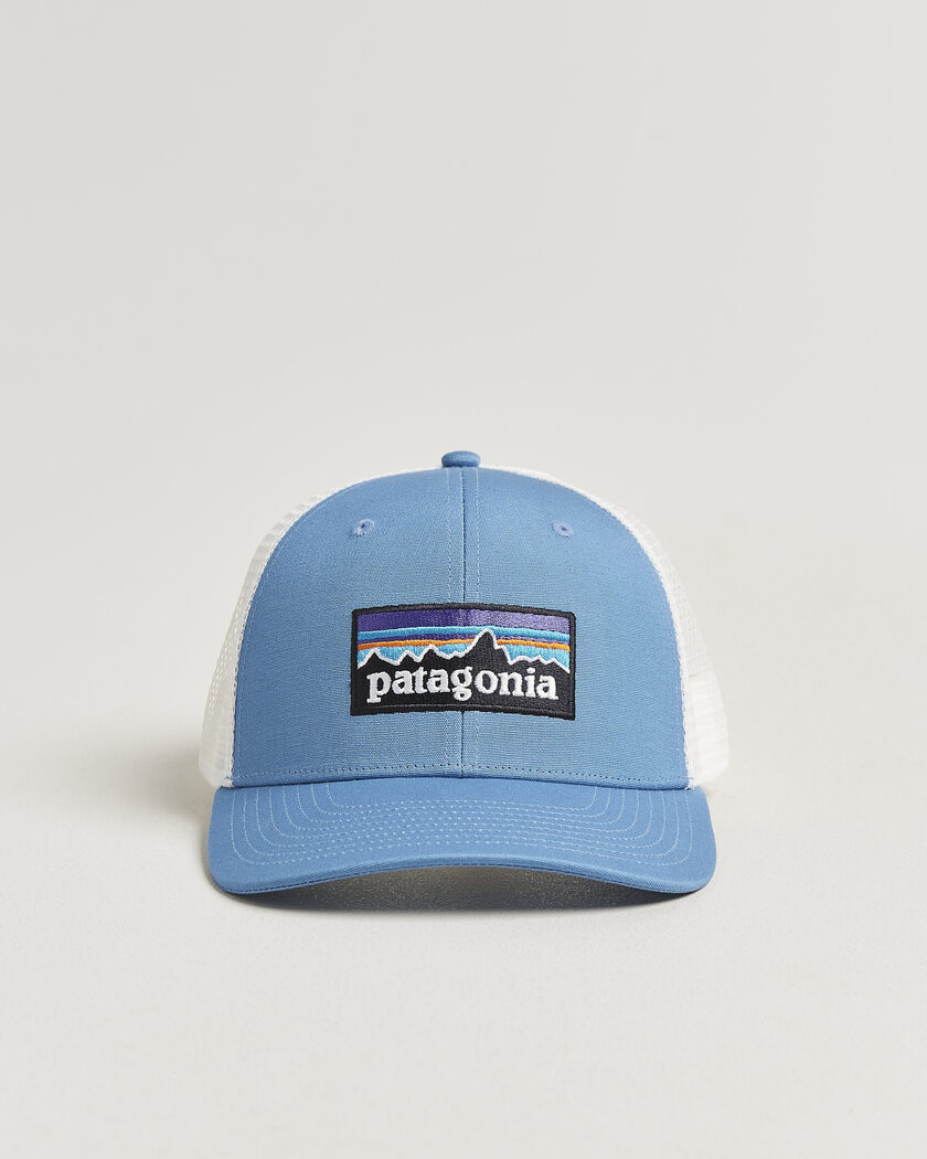 Patagonia P-6 Logo Trucker Hat Shore Blue – Blau