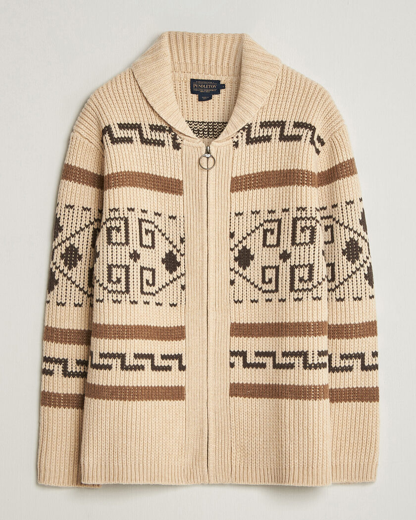 Pendleton Original Westerley Cardigan Tan/Brown – Braun