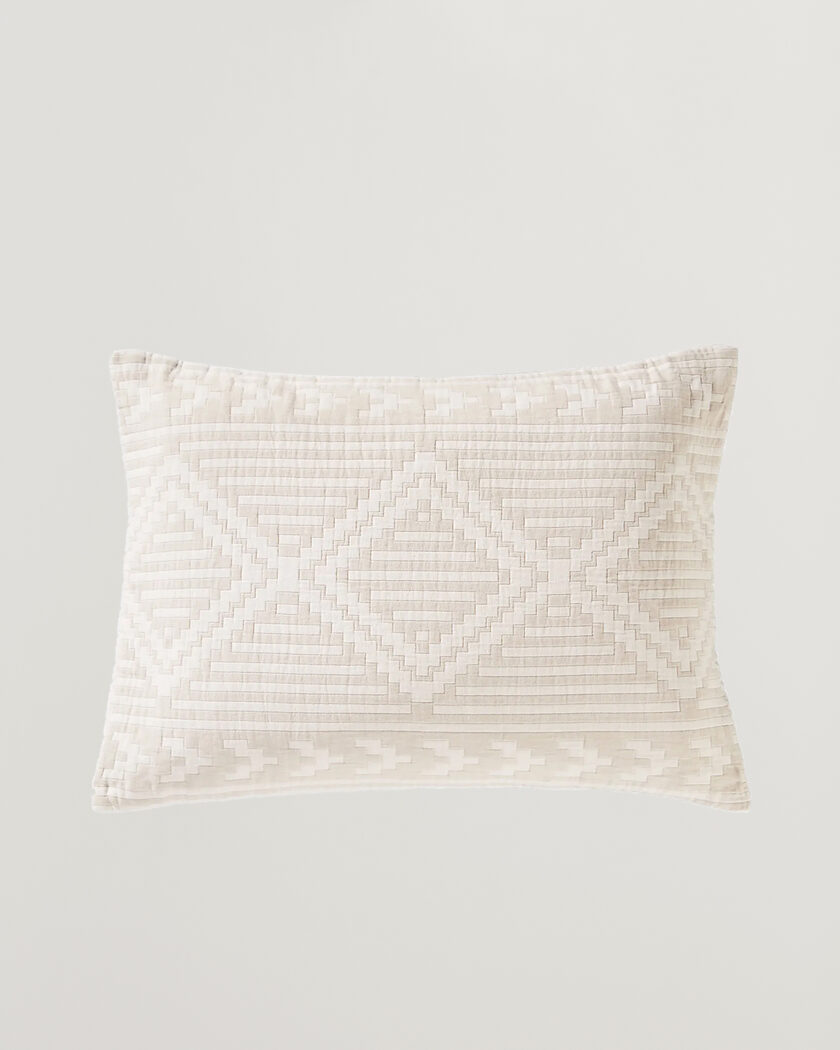 Pendleton Organic Cotton Matelasse Pillow Ganado – Beige