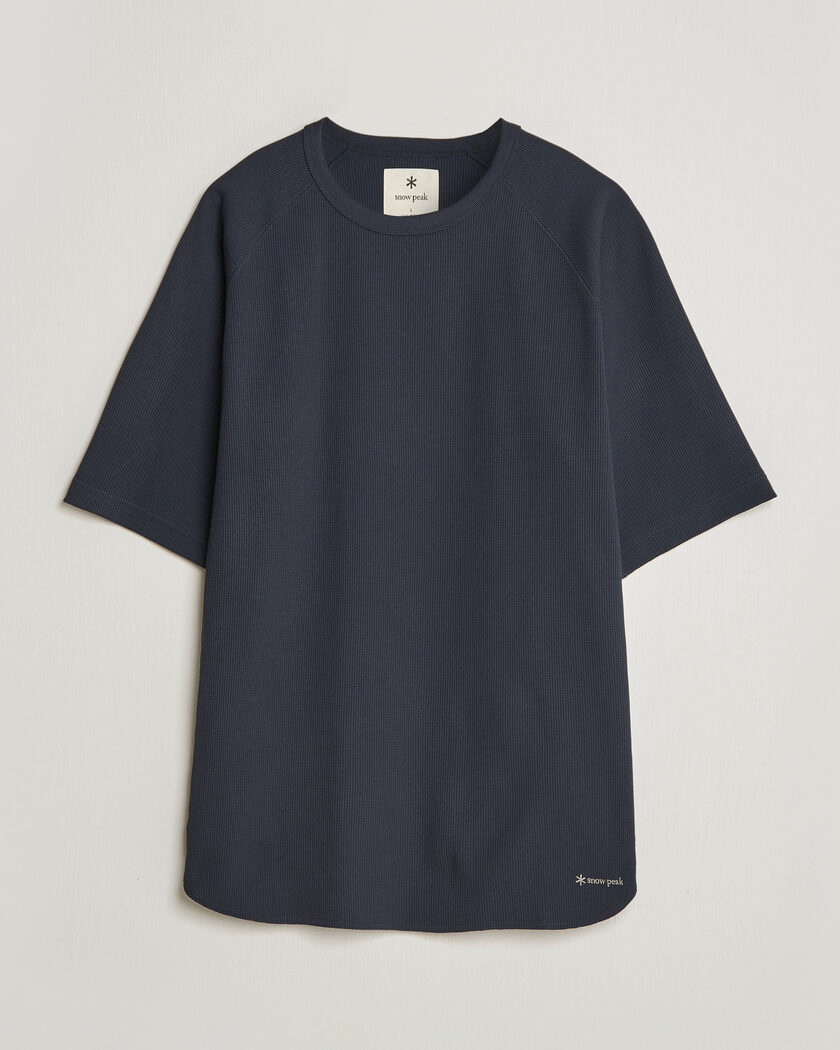 Snow Peak Dry Waffle T-Shirt Dark Navy – Blau