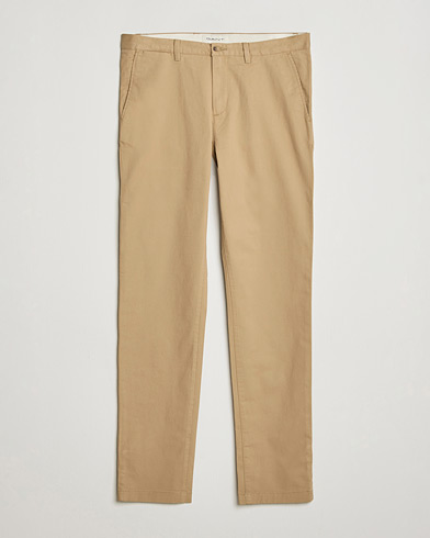 Gant Slim Fit Chinos Dark Khaki – Beige