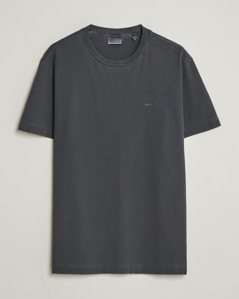 GANT Washed Slub T-Shirt Black – Grau