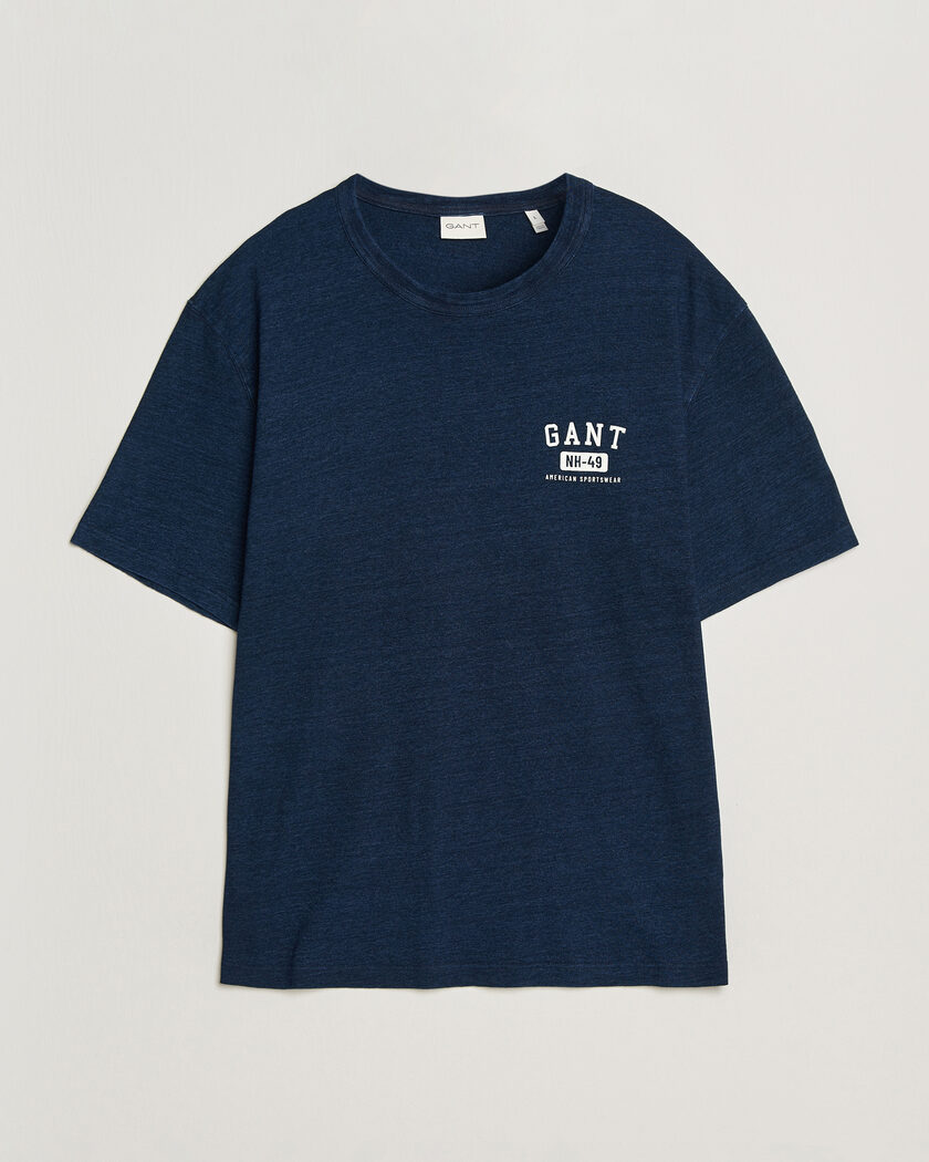 Gant Indigo Graphic T-Shirt Dark Blue – Blau