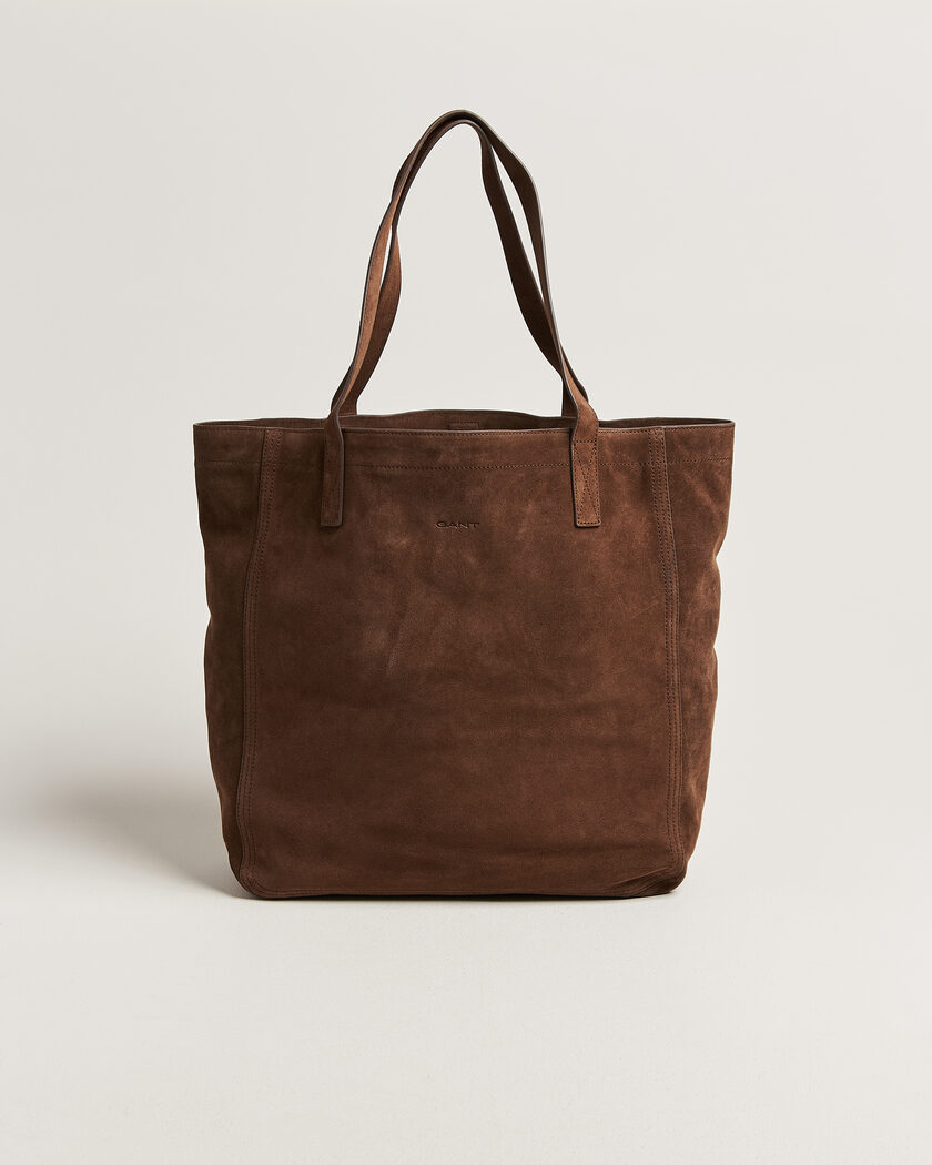 GANT Suede Tote Bag Mahogany Brown – Braun