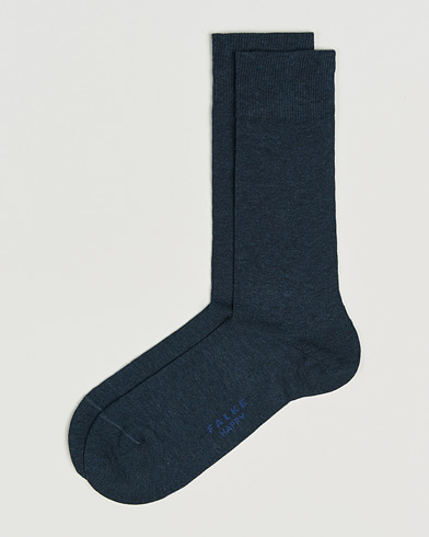 Falke Happy 2-Pack Cotton Socks Navy Melange – Blau