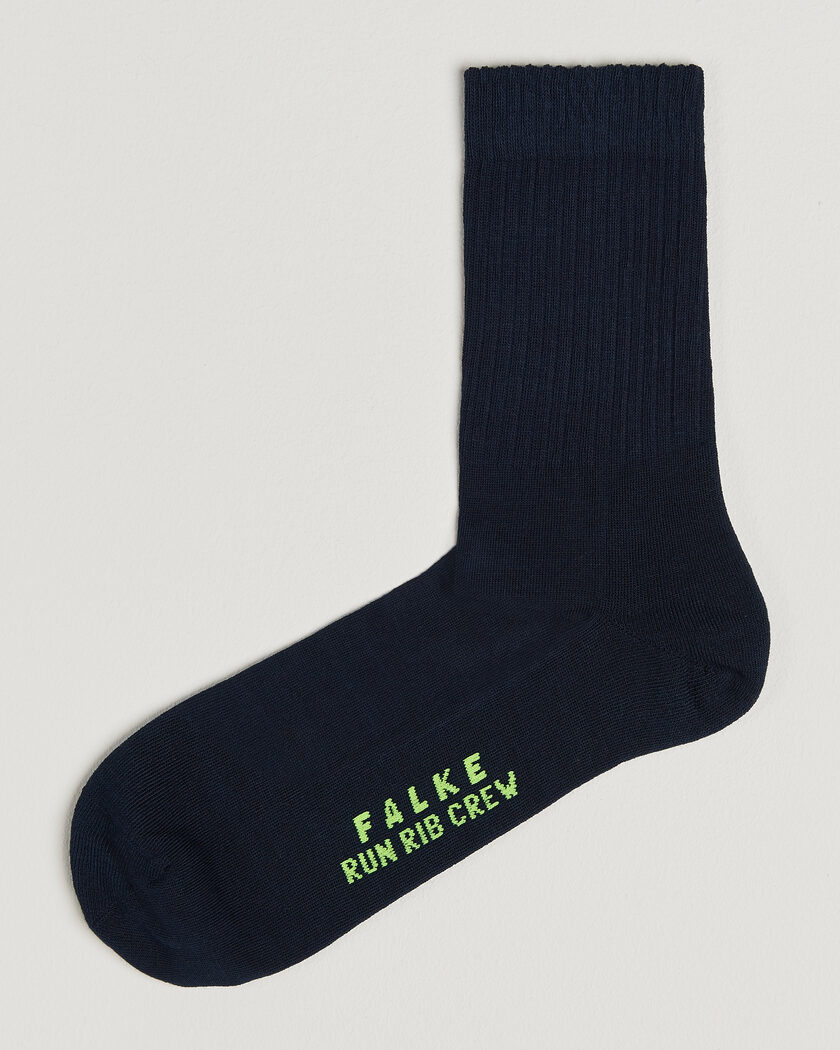 Falke Run Rib Crew Sock Marine – Blau