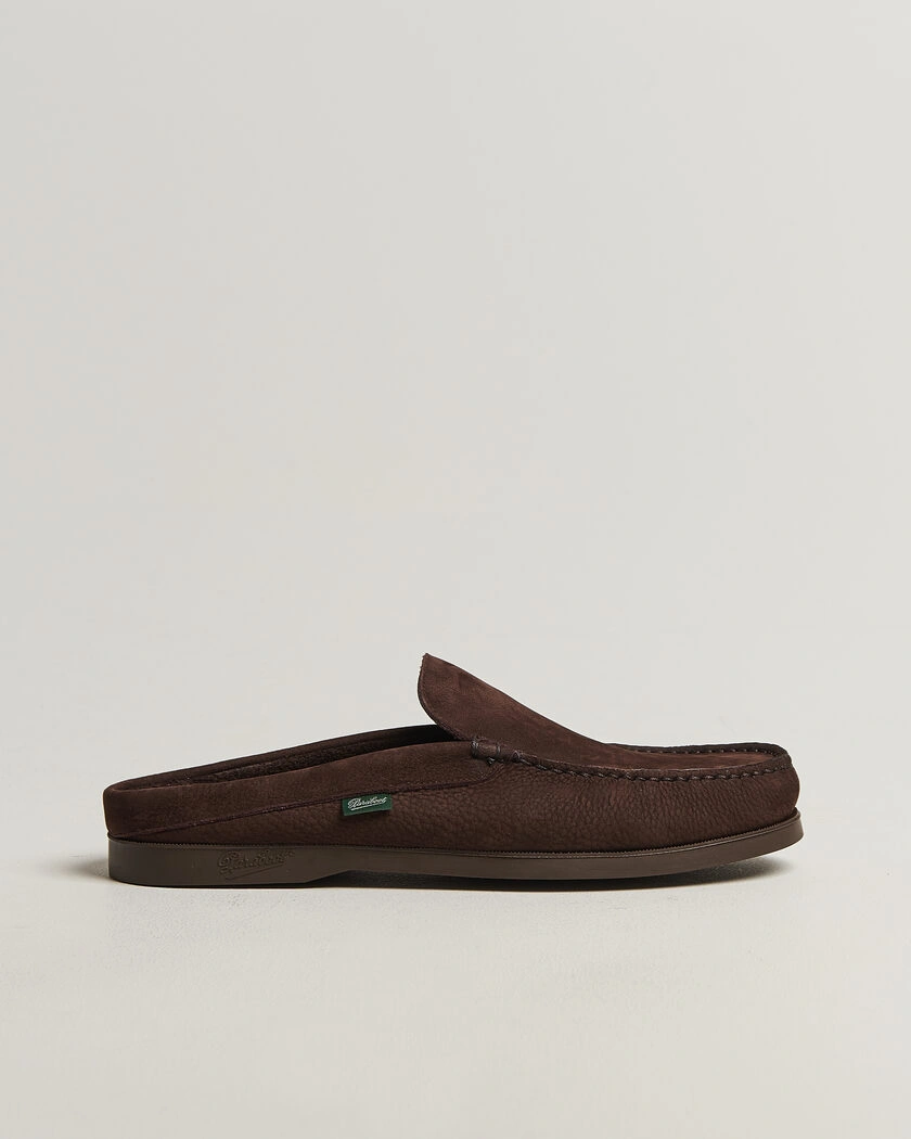 Paraboot Bahamas Slipper Chocolate Nubuck – Braun