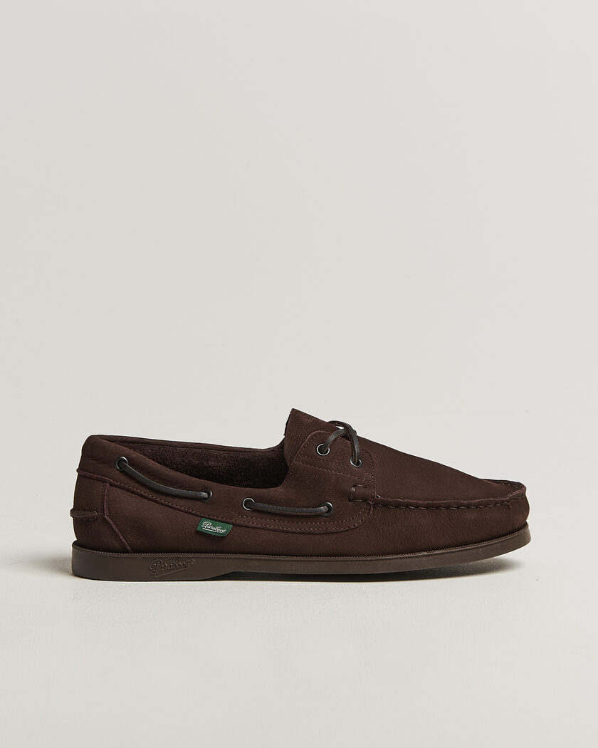 Paraboot Barth Boat Shoe Chocolate Nubuck – Braun