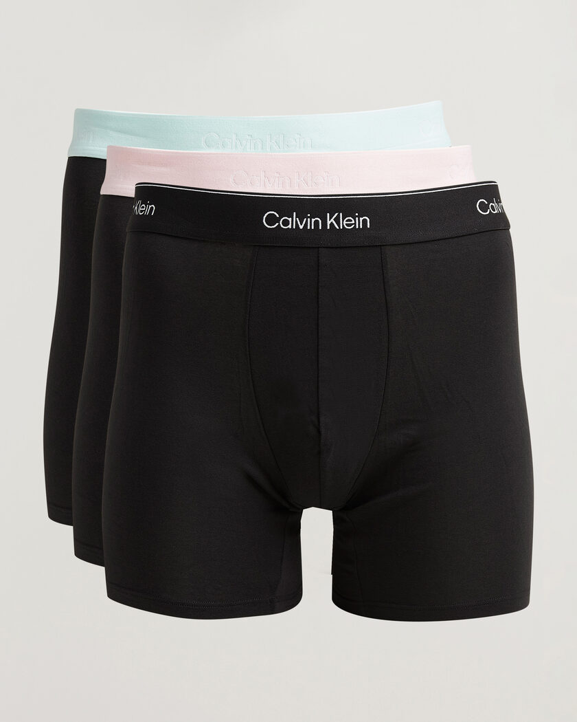 Calvin Klein 3-Pack Icon Cotton Stretch Boxer Brief Black – Schwarz