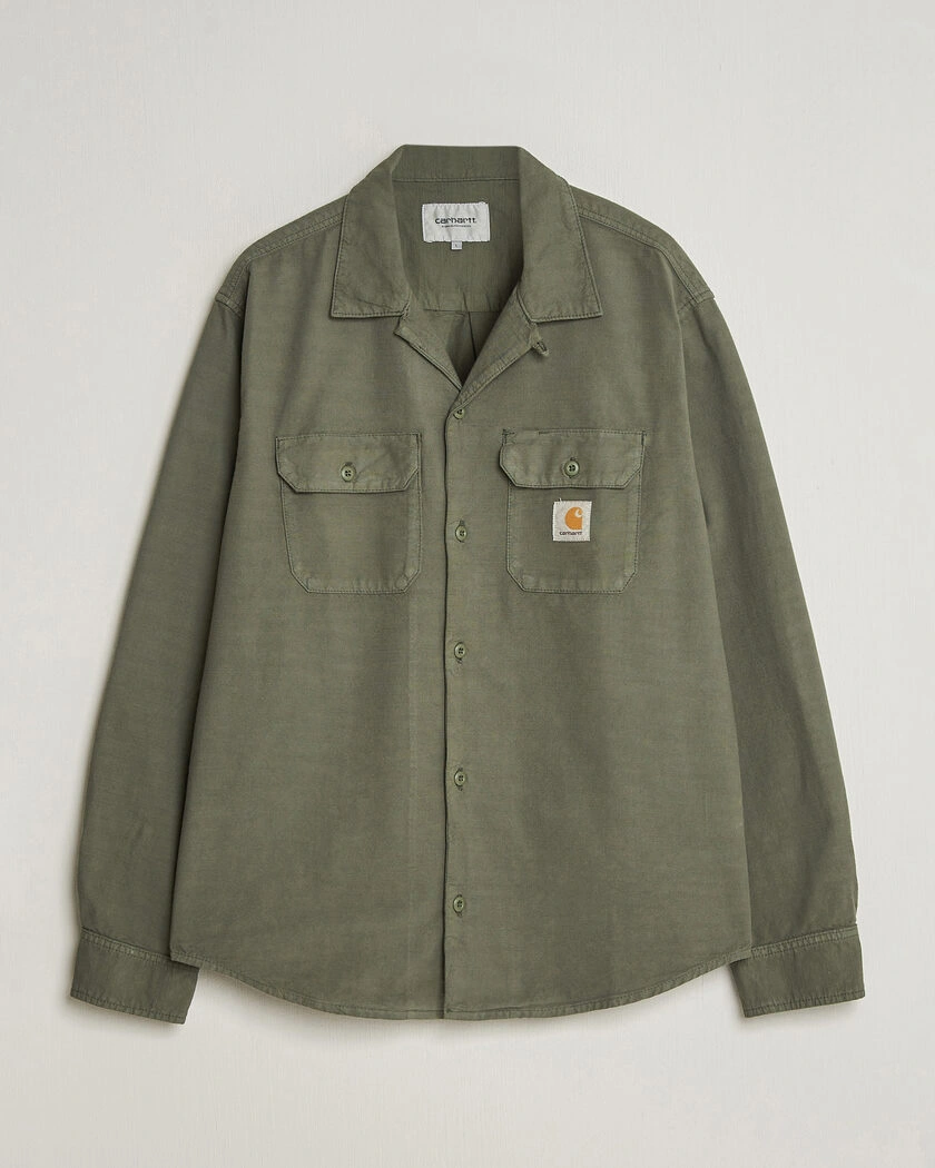 Carhartt WIP Kelsey Long Sleeve Shirt Leaf – Grün