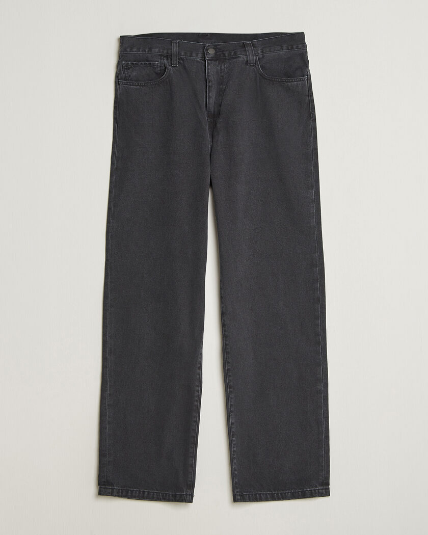 Carhartt WIP Landon Pant Robertson Denim Black Stone Washed – Schwarz