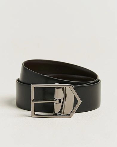 Canali Reversible Leather Belt Black/Brown – Mehrfarbig