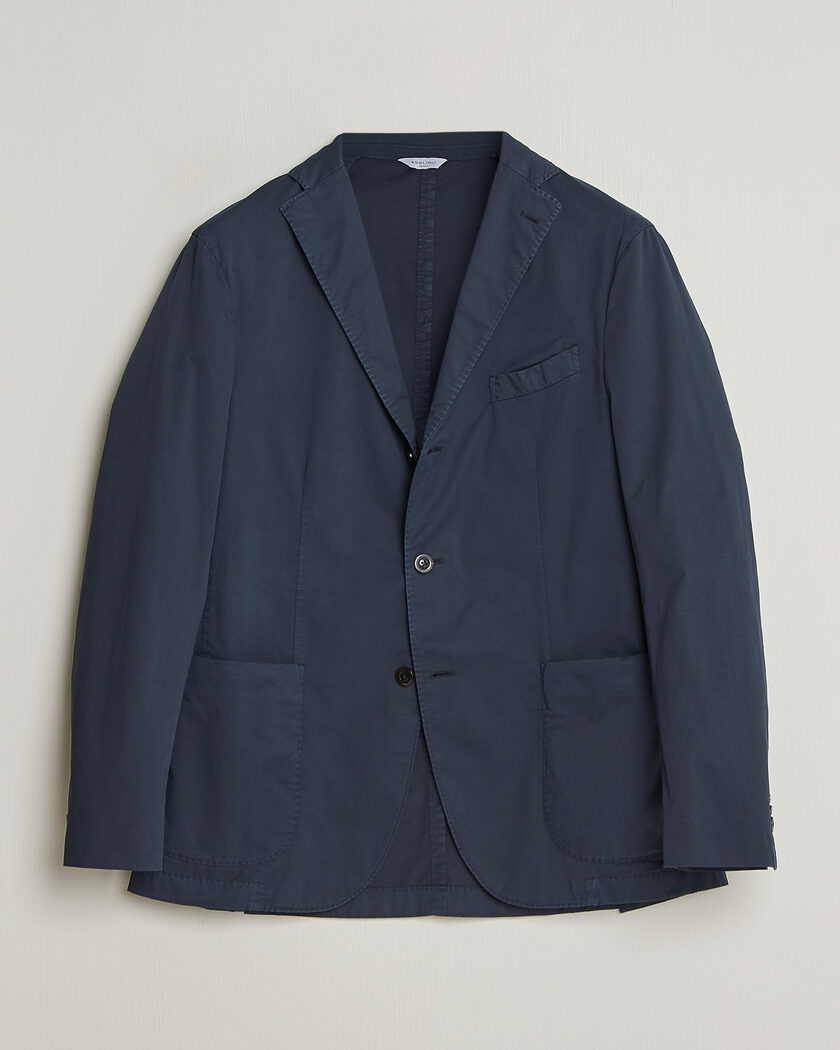 Boglioli K Jacket Supima Cotton Blazer Navy – Blau