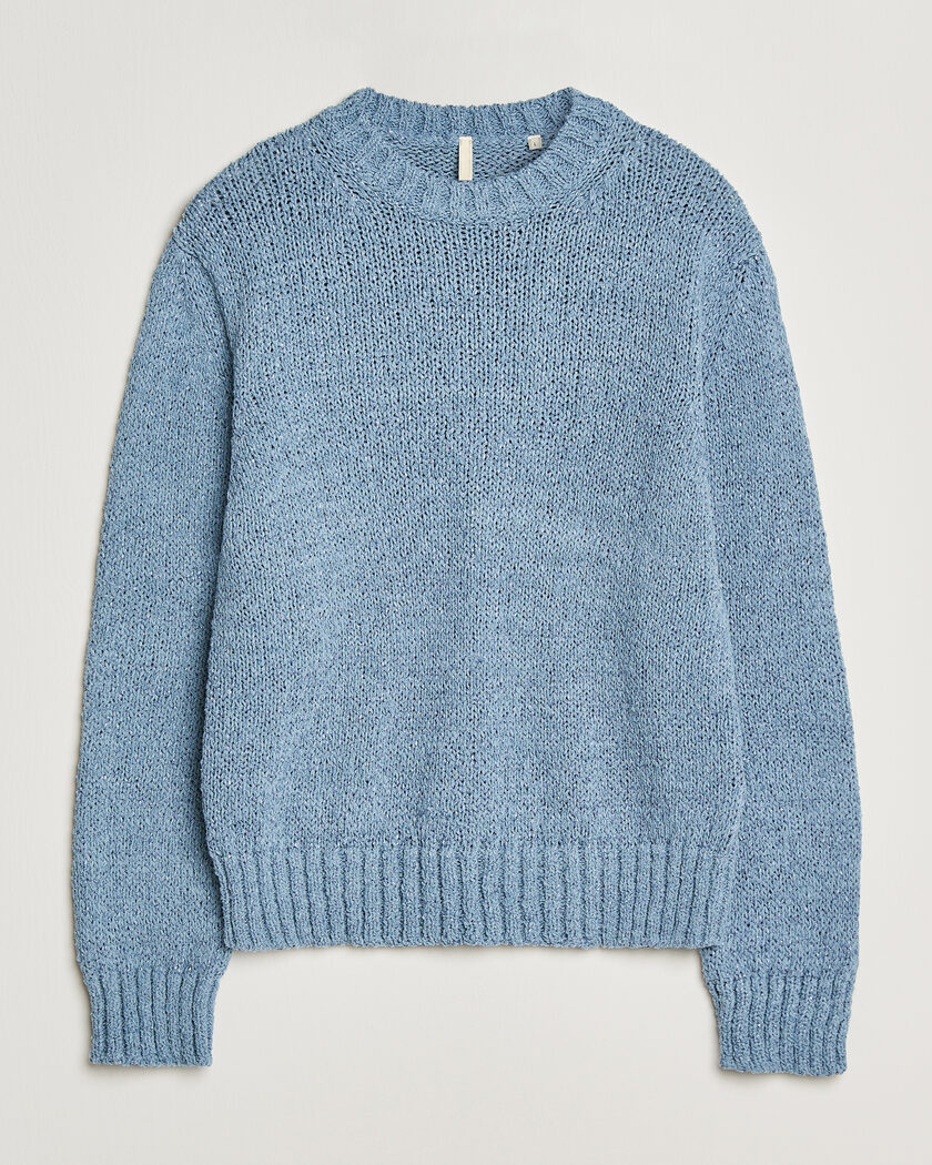 Sunflower Frederik Cotton Blend Sweater Light Blue – Blau