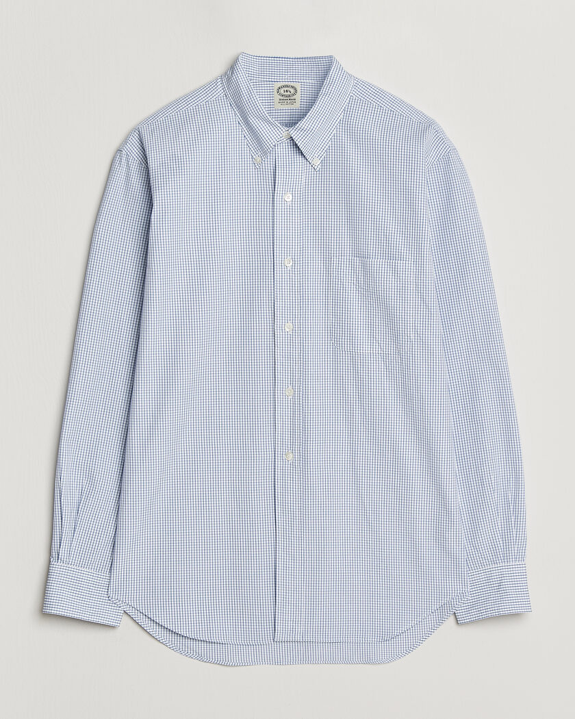 Kamakura Shirts Vintage Ivy Button Down Shirt Blue Check – Blau