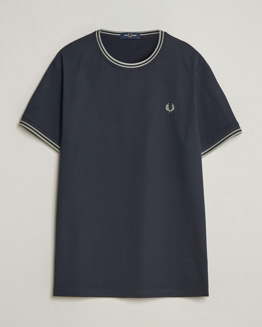  Fred Perry Twin Tipped T-Shirt Navy – Blau