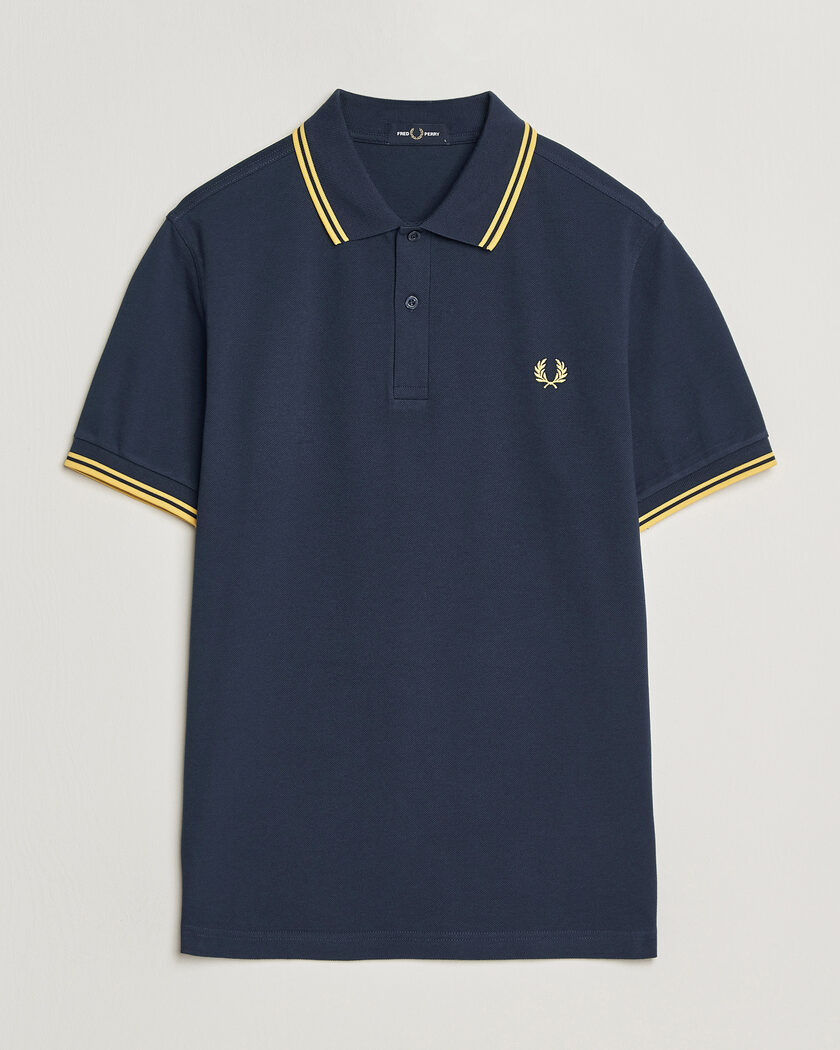 Fred Perry Twin Tipped Polo Shirt Tennis Blue – Blau