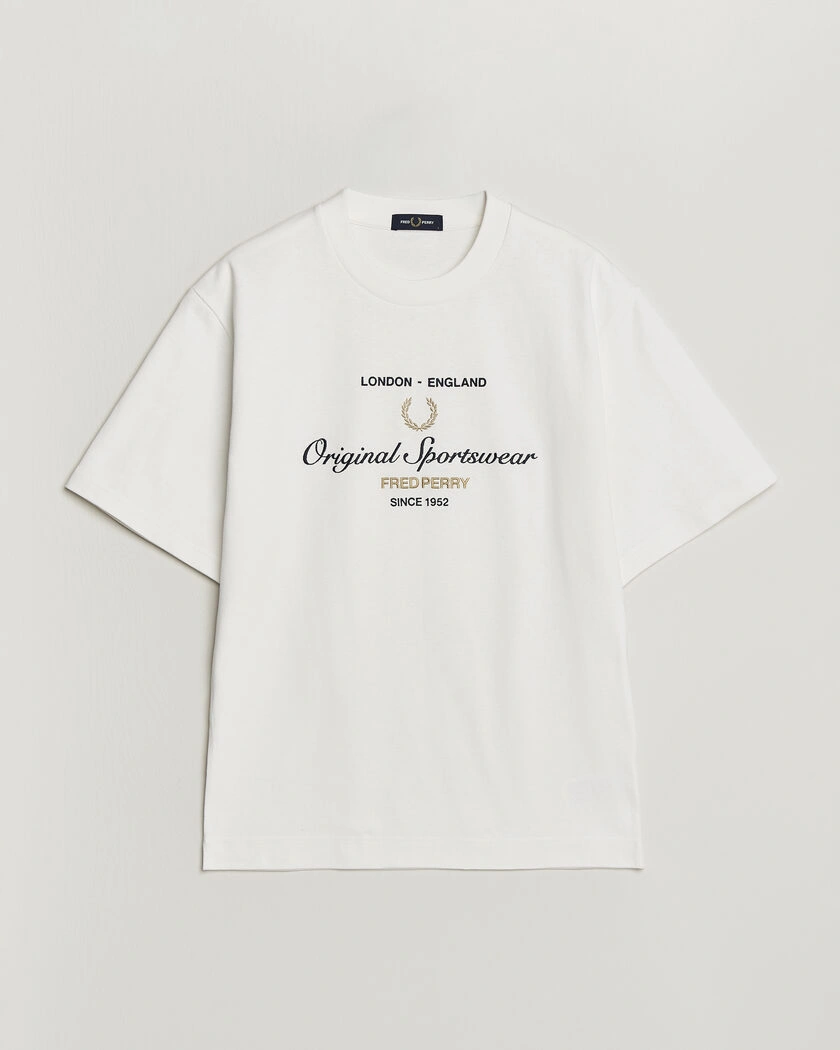 Fred Perry Original Sportswear T-Shirt Snow White – Weiß