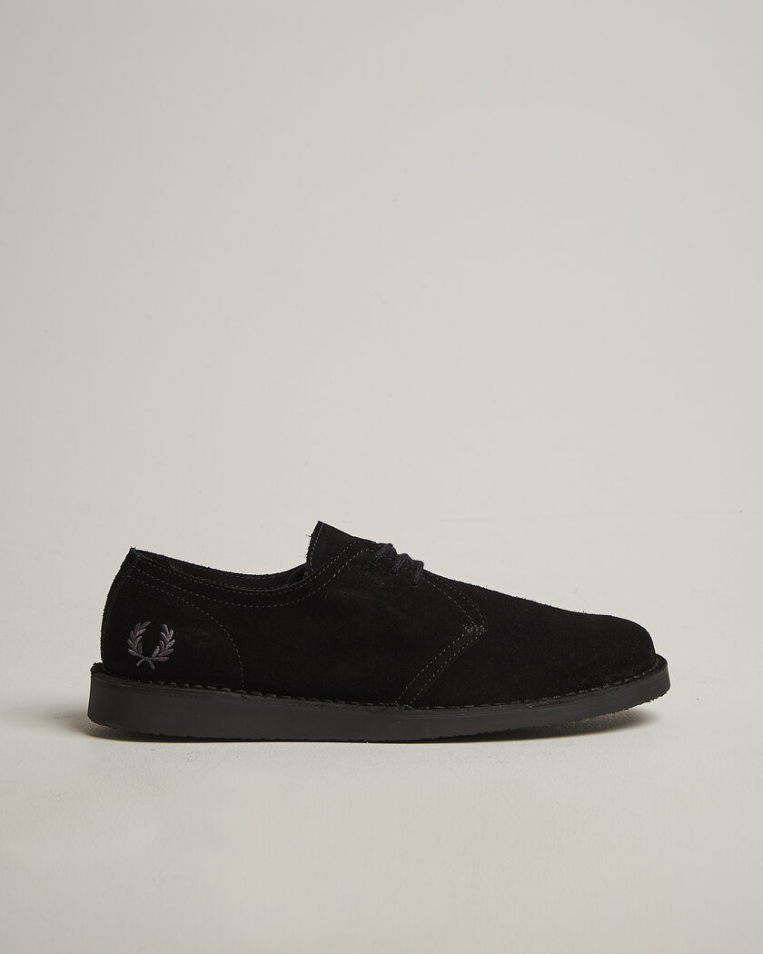 Fred Perry Linden Suede Derby Black – Schwarz