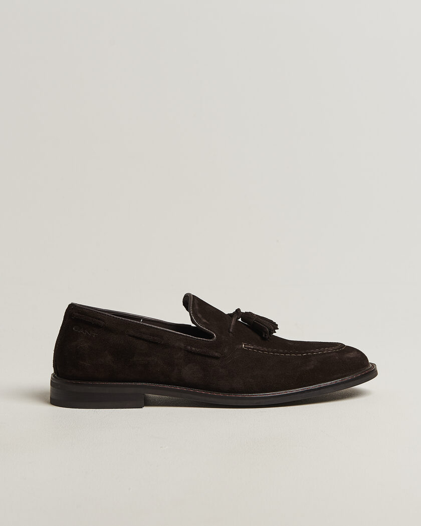 Gant Lozham Suede Tassle Loafer Dark Brown – Braun