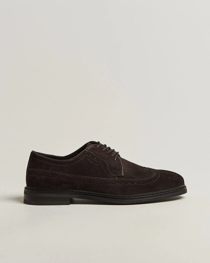 GANT Bidford Suede Brouge Dark Brown – Braun