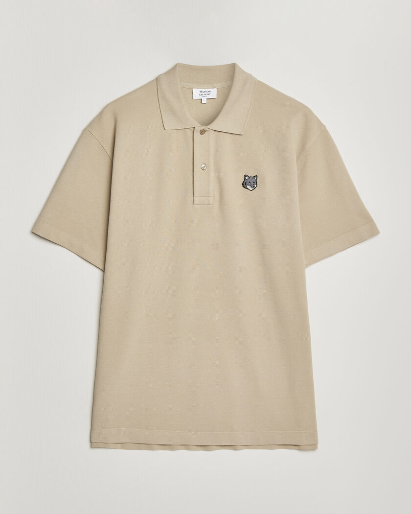 Maison Kitsuné Bold Fox Head Polo Tea Leaf – Grün