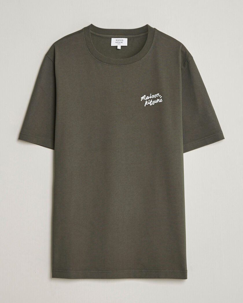 Maison Kitsuné Handwriting T-Shirt Beluga – Braun