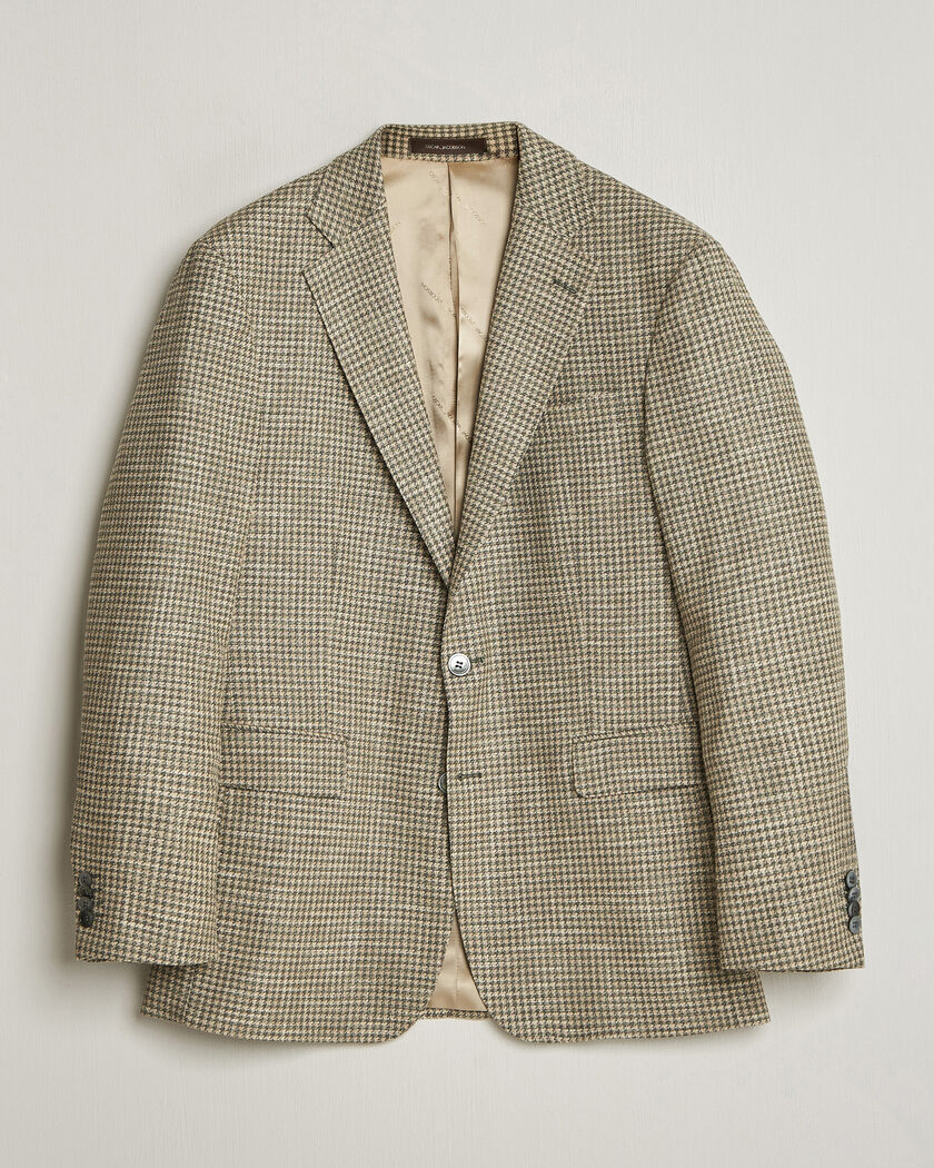 Oscar Jacobson Robert Wool/Silk/Cotton Blazer Green – Grün